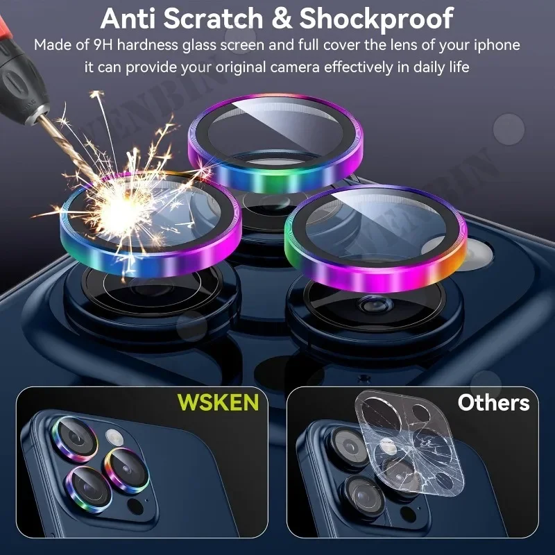 Vetro Temperato Ultra Trasparente 6 In 1 Per IPhone 17 16 15 14 Pro Max - Foto 8