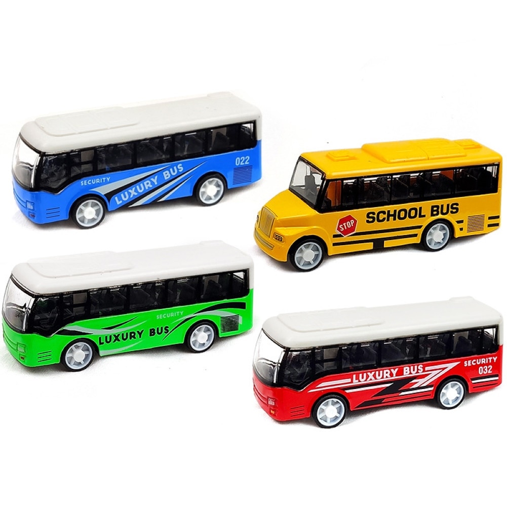 Exquisite travel bus alloy model simulation double-decker bus model children's School Luxury pull back toys Model