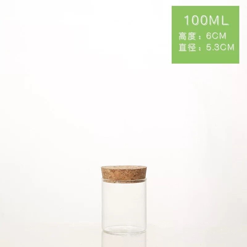 2 stücke Holz Deckel Glas Luftdichten Kanister Küche Lagerung Flaschen Gläser Lebensmittel Container Körner Tee Kaffee Bohnen Körner Candy Gläser: 53X60mm cork cap