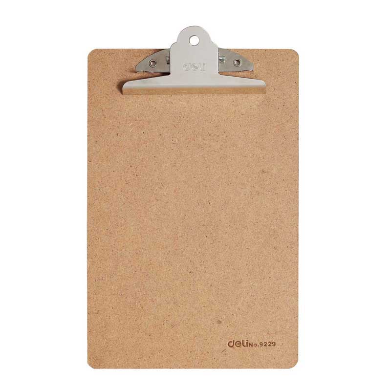 1 stk/partij Draagbare A4 Houten Klembord met Metalen Clip voor School Briefpapier & Office Supply & Thuisgebruik