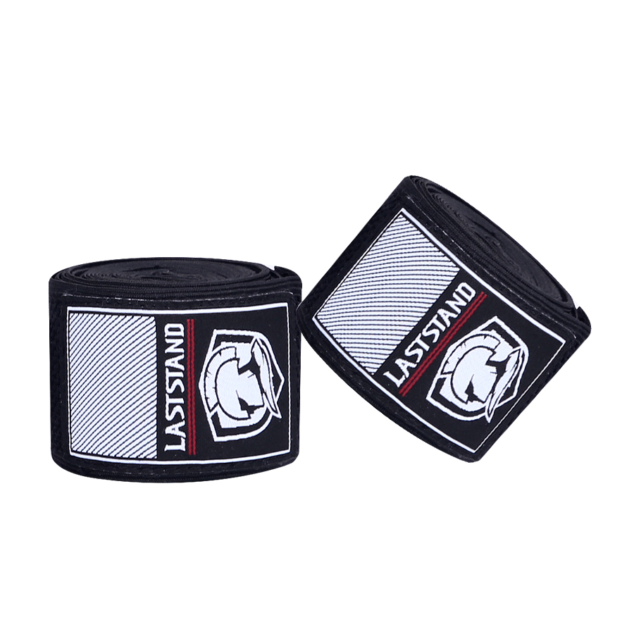 2 Rollen 3/5 m elastische Boxbandage Sportgurt Sanda Kickboxen MMA Handhandschuhe wickelt Gürtel Boxen Sport wickelt Bandage: XS / Schwarz