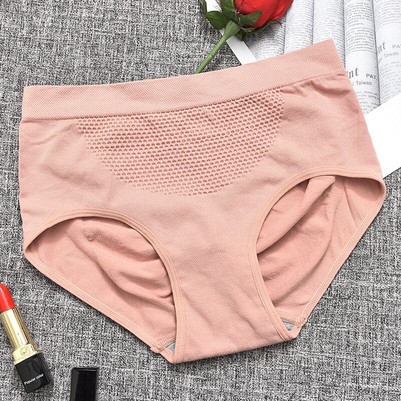 Leak Proof Menstrual Panties Women Pants Women Underwear Period Cotton Waterproof Briefs Plus Size Female Lingerie: Pink