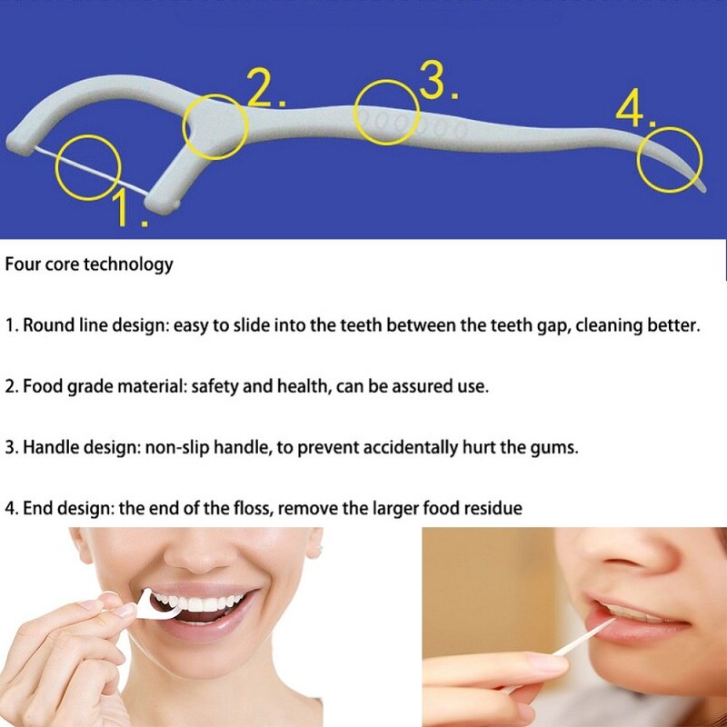 30 stk interdental børste tænder stick tandstikker tandtråd 5 zcf 334