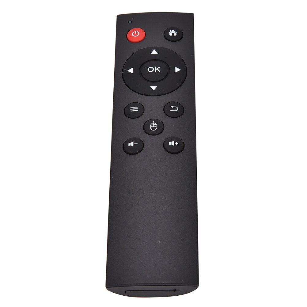 2.4g trådløse luftmus gyro stemmekontroll sansing universell mini tastatur fjernkontroll til pc android tv eske 10m: Svart