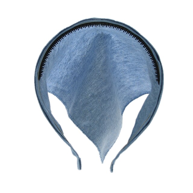 Bandana de tela vaquera de lino para niña, accesorios para el cabello, Bandana, novedad, primavera y verano