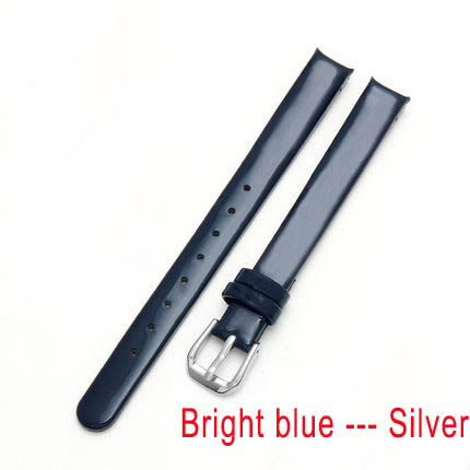 BRETA uhr Gurt leder für CK uhren Band K43231 K43232 K43236 10mm Schwarz Weiß Bogen Gurt: Silber weiß