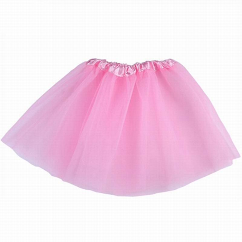 Baby flickor chiffong fluffiga pettiskirts tutu prinsessa festkjolar danskläder tyll tutu balett tjej kjol prinsessa i 2-8 år: Rosa