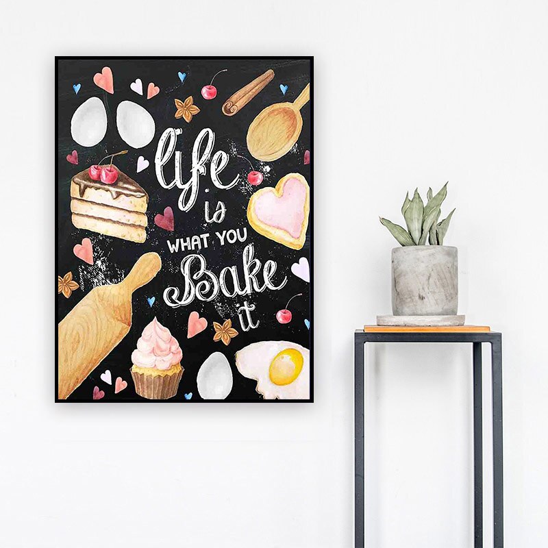5D bricolage à point de croix rond | Peinture au diamant rond, broderie en diamant, texte de dessin animé, kits de mots, mosaïque en diamant, perceuse décorative pour la maison