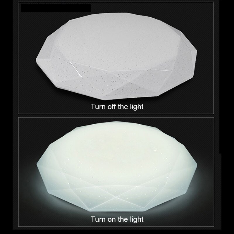 Newly LED Ceiling Lamp Fixture Diamond Shaped Light for Hallway Living Room Kitchen Bedroom XSD88