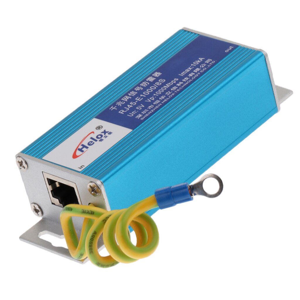 Ethernet lan 1000 mbps rj -45 overspændingsbeskytter til torden- og lynbeskyttelse
