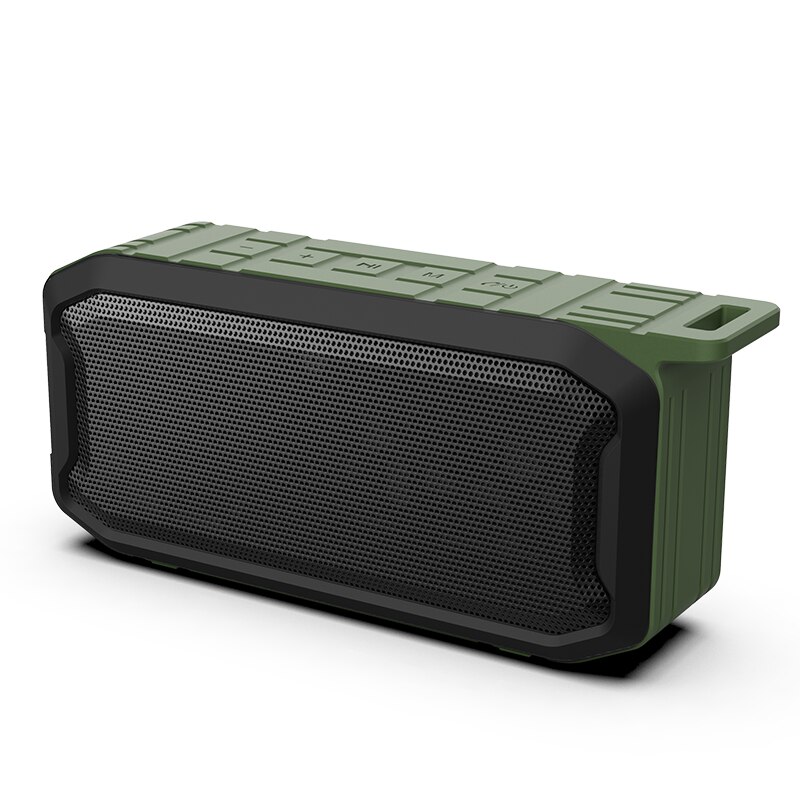 20W IPX7 Waterdichte Outdoor Bluetooth Speaker Draagbare, met Fm Radio Tws Stereo Draadloze Boombox Tf Aux Usb Outdoor Subwoofer: Army Green