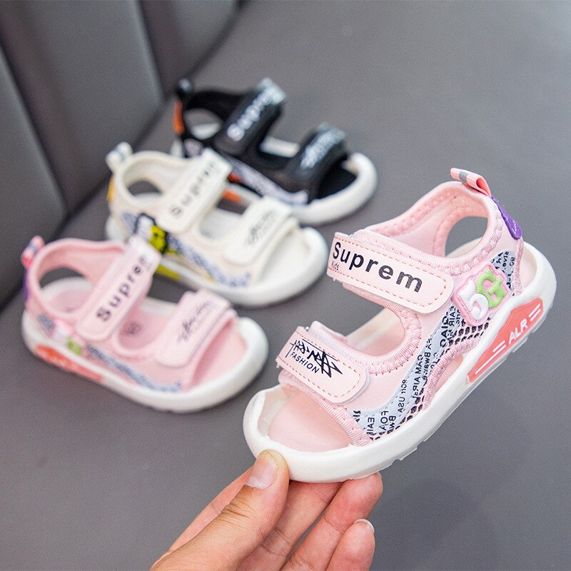Baby Sandal Soft Sole Non-slip Children Function Sandal Anti-collision Child Sandal Girl Summer Toddler Shoes