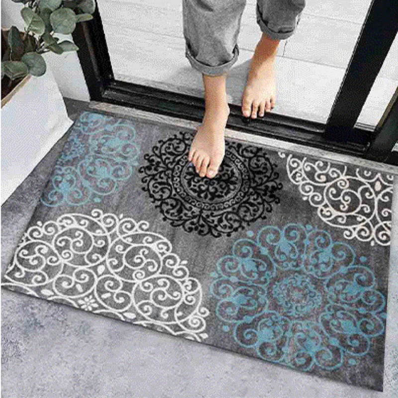 Alfombra antideslizante para puerta de entrada, alfombra moderna súper absorbente para el suelo del hogar y el baño, alfombra para el suelo del pasillo, entrada