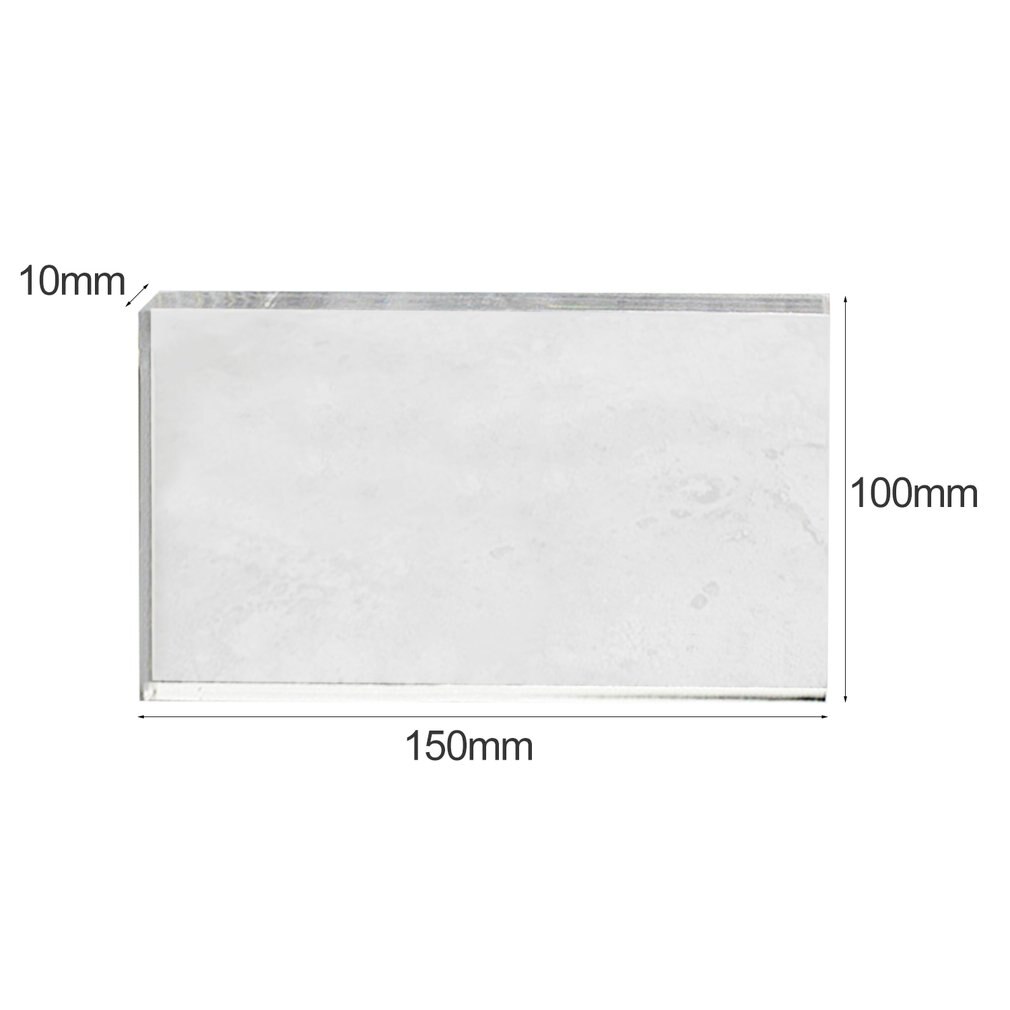 Lätt genomskinlig akryl stämpel block rektangulär form diy scrapbooking färg process stämpel block verktyg