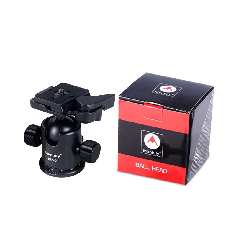 Manbily KM-0 cámara Digital SLR PTZ trípode cabeza 360 grados fotografía panorámica