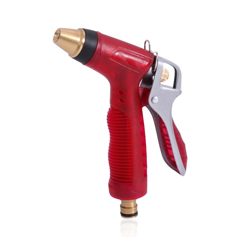 Boquilla de aspersor de agua de alta presión ajustable para jardín, manguera de jardín adecuada para riego y herramienta de limpieza de coche