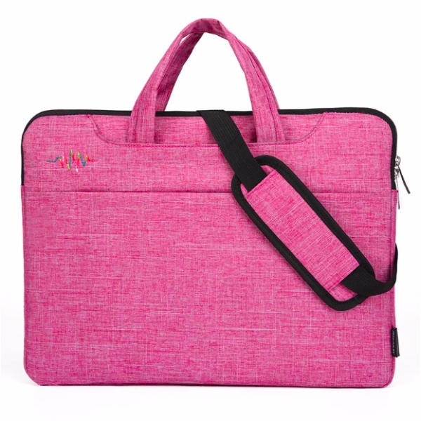 Handtasche Schulter Taschen Für Macbook 12 13 15 zoll Laptop Tasche Fall Business Für Xiaomi Dell Asus HP Acer Laptop fall Notebook tasche: Rosa / 15.6inch