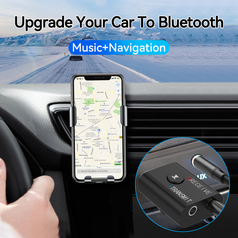 Receptor y transmisor de Audio con Bluetooth 5,0, conector AUX de 3,5mm, RCA, USB, Dongle, adaptador inalámbrico estéreo para TV, Kit de coche, altavoz y auriculares