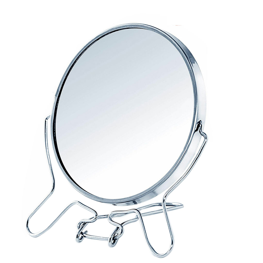 360 rotating metal mirror 1:2 zoom function Two Side Mirror Magnifier Stainless Steel Frame Makeup Cosmetic Mirror Makeup Tools