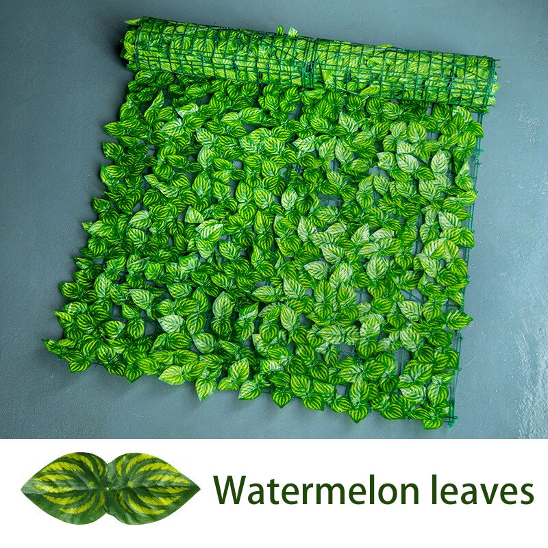 0.5x3m Artificial Green leaf Greenery Panel Green Wall Fence Patio Decoration: 04