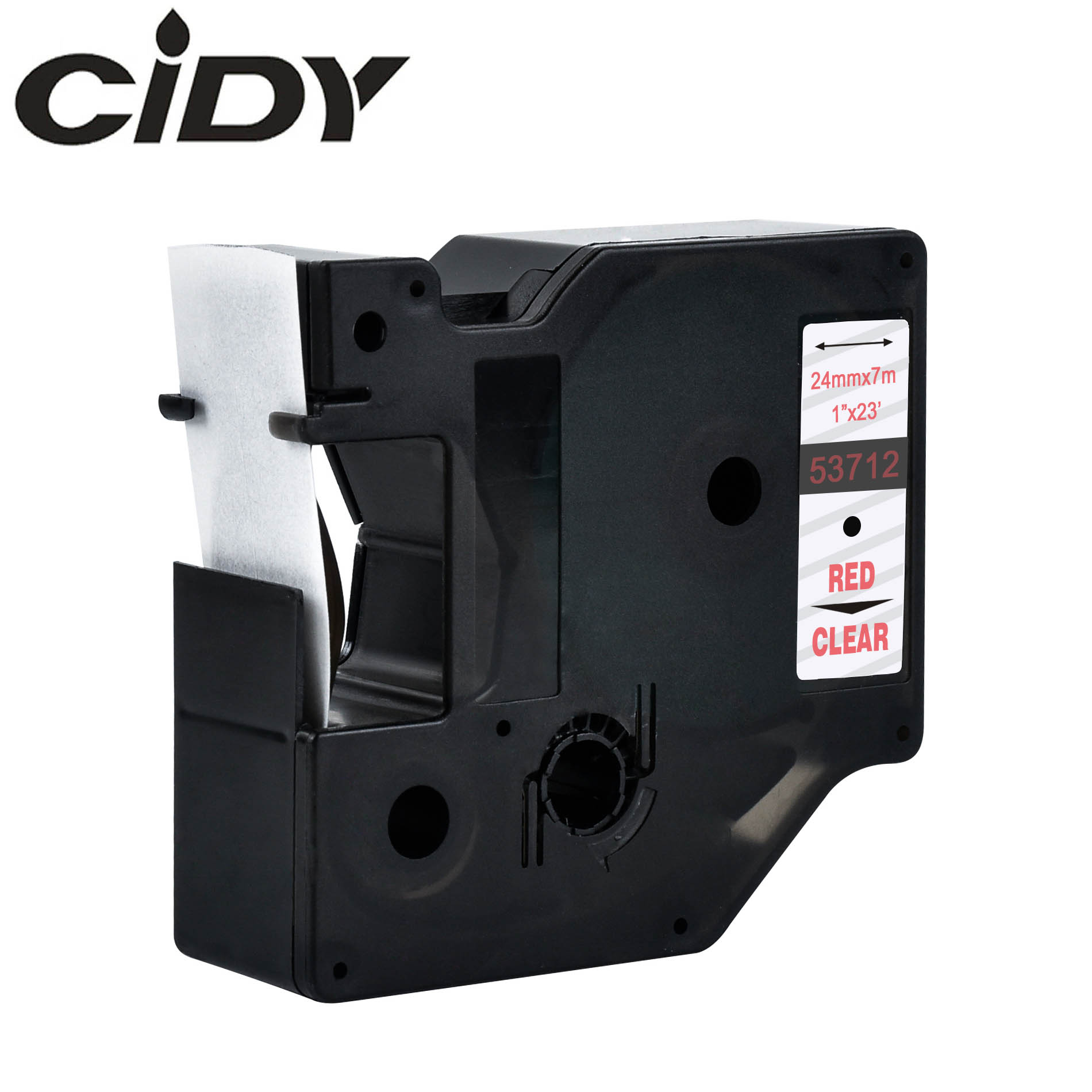 CIDY 1pcs 53713 53718 53710 Compatible 24MM black on white Dymo D1 Label Ribbons for Dymo Label Manager LM160 LM280 210 Dymo PNP