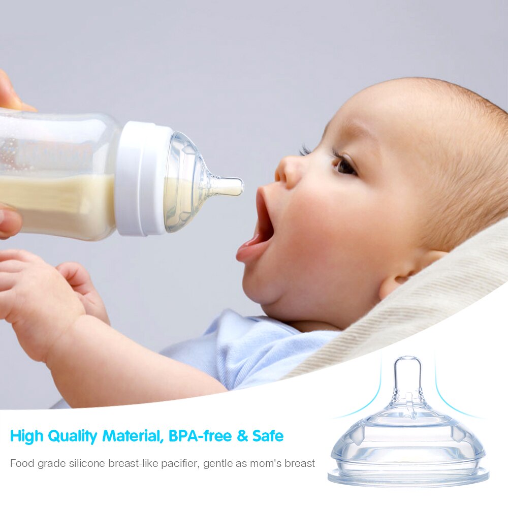 Baby Siliconen Fopspeen Met Doos Anti Opgeblazen Gevoel Dual Luchtinlaat Bpa-vrij Zachte Tepel Compatibel Met Baby Fles Voor baby 'S