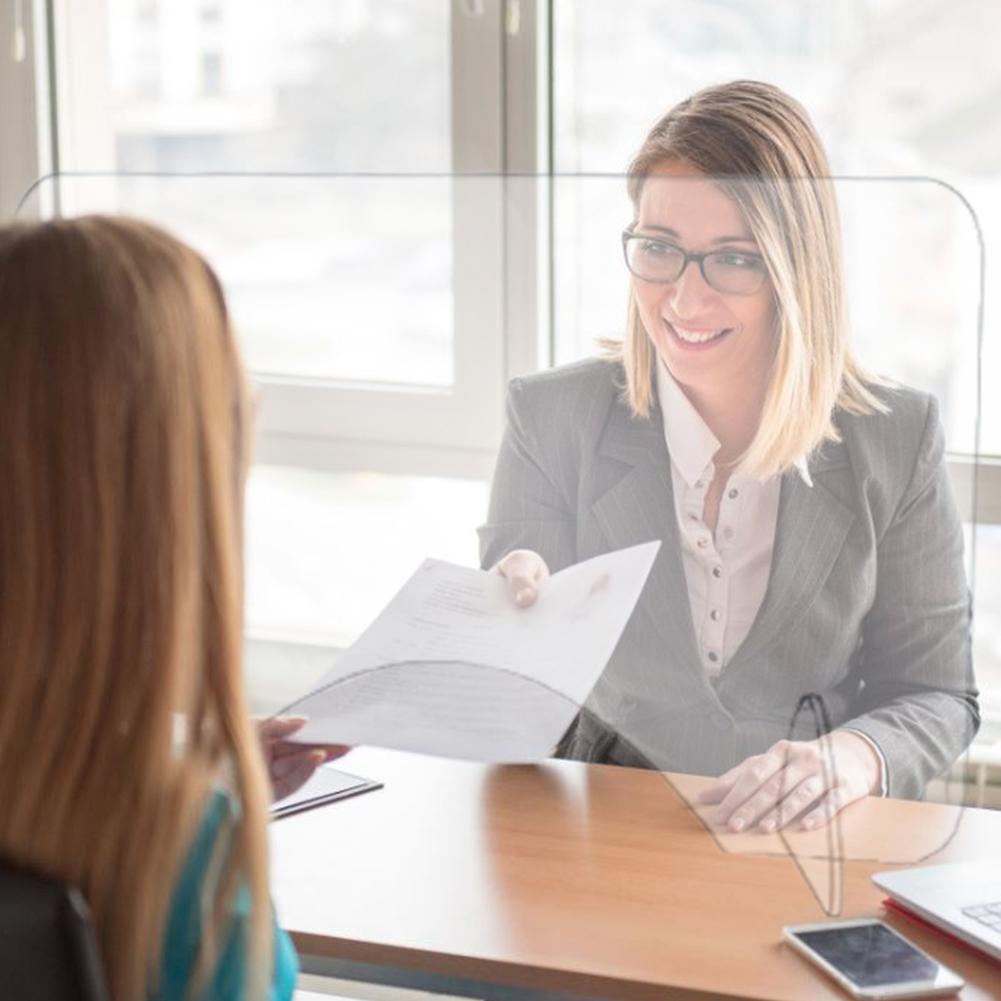 Acrylic Sneeze Guard Shield Divider Protection Barrier Countertop Protective Sneeze Guard For Counter Food Screen Transaction