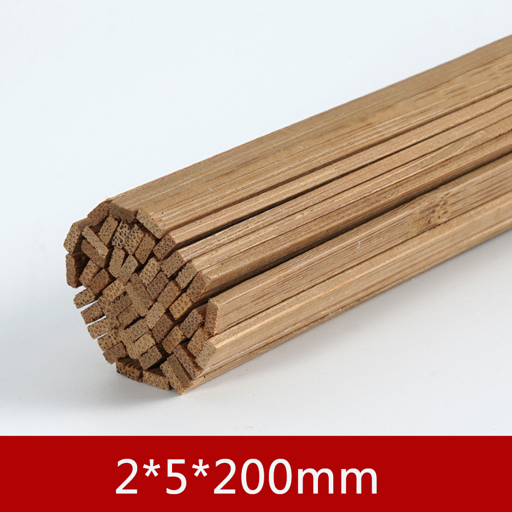 10 pièces/lot de matériel de modèle de construction en bois de bambou, bricolage, meubles artisanaux faits à la main, fabrication de lanternes, ornements: vert clair
