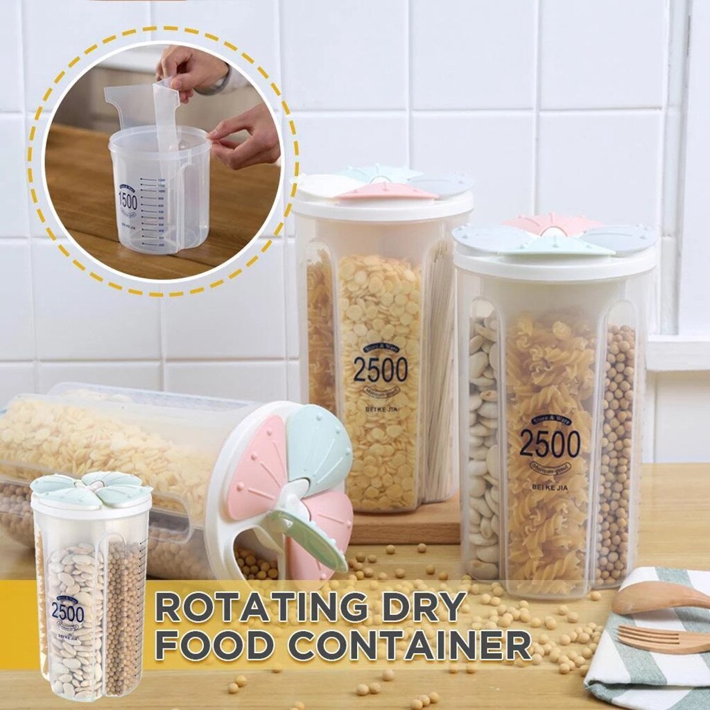 25# Transparent Plastic Storage Box Dry Dried Food Storage Box Container Box Kitchen Organizer Accessories
