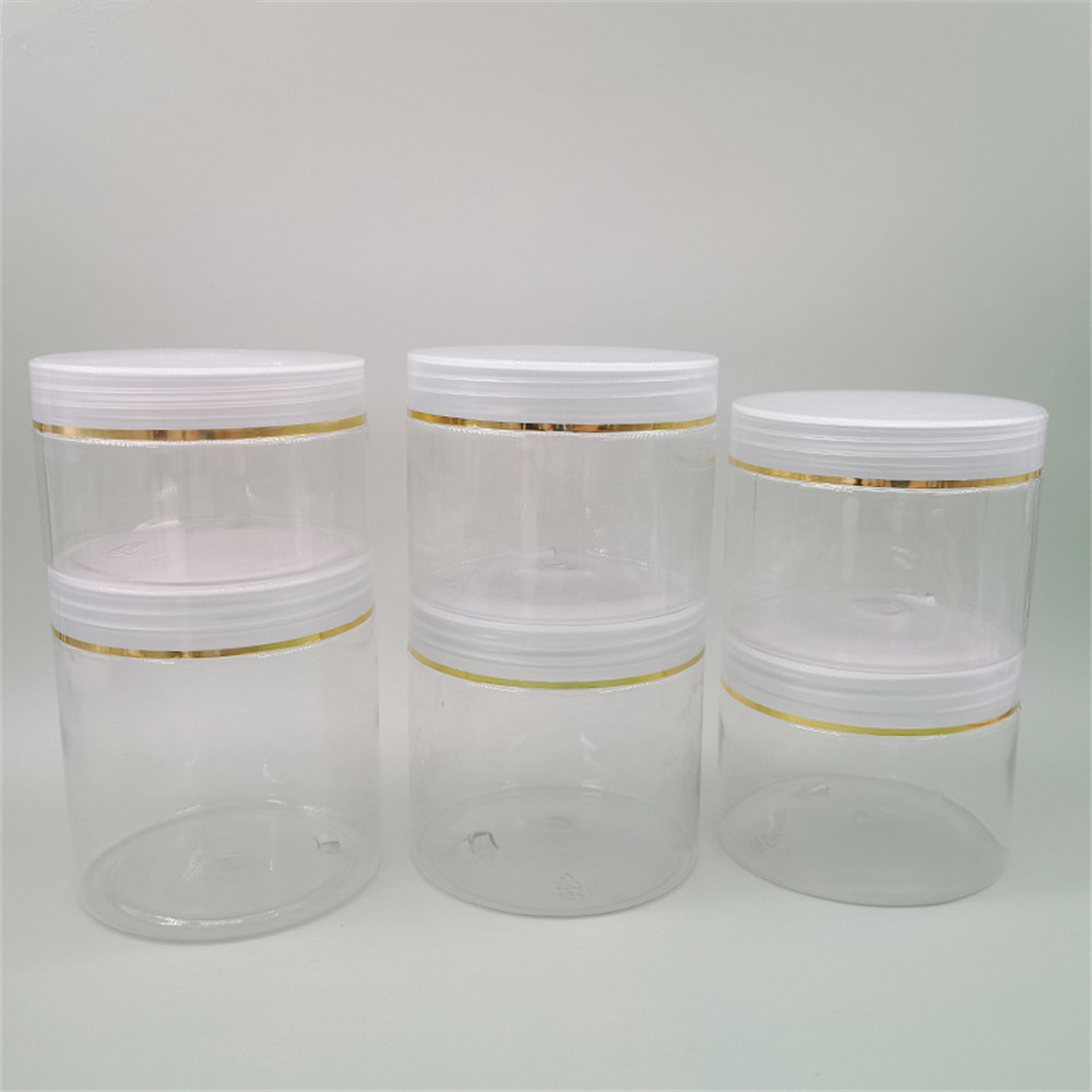 Contenedores de plástico con tapas, frascos de viaje de boca ancha, botella de loción, cajas para crema facial, maquillaje, pasta para el cuidado del cabello, 12x200-500ml: Amarillo claro / 3 ml