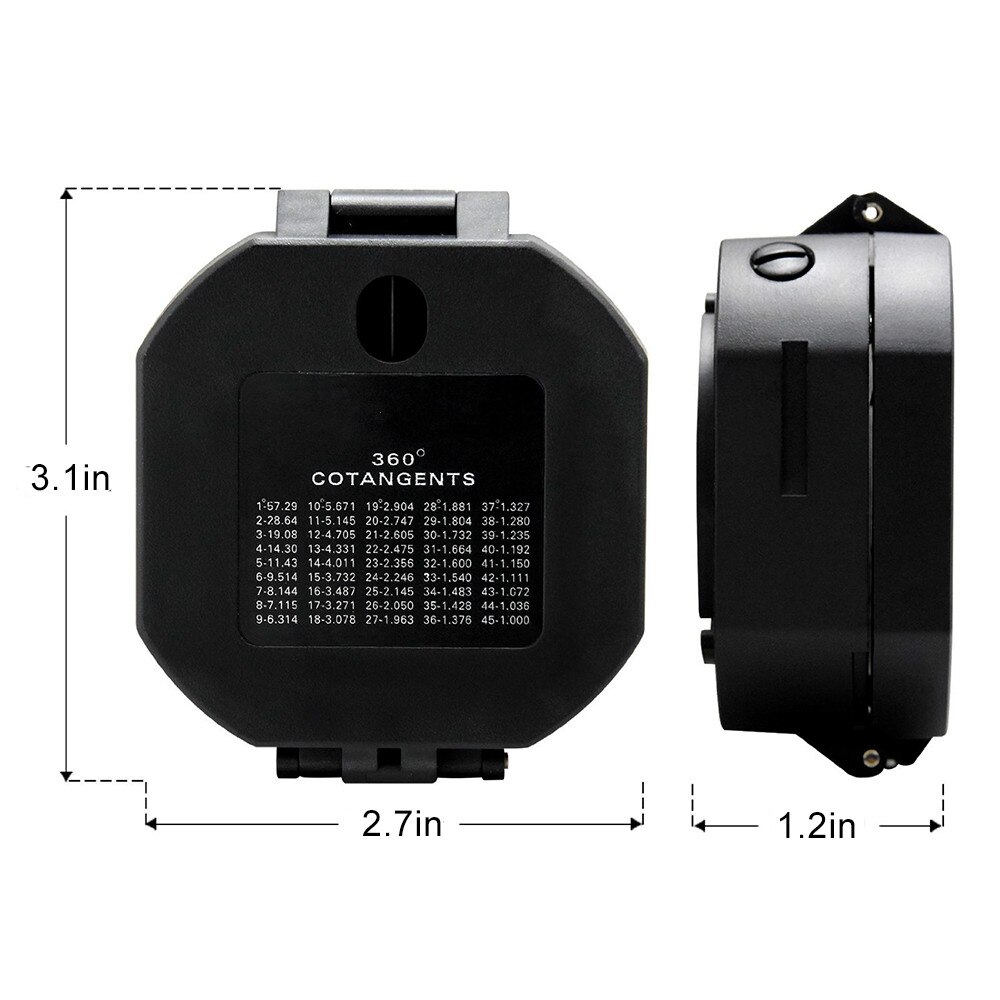 Lens Compass Lens Compass Lightweight Waterproof Hiking Survival Kits Climbing Travel Outdoor Camping Accessories Compass