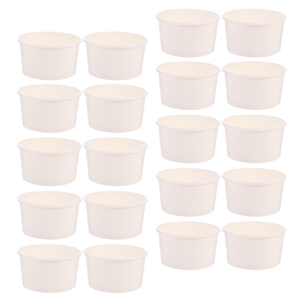 100Pcs Disposable Ice Cream Cups 3oz Dessert Pudding Cups for Retail Store Home