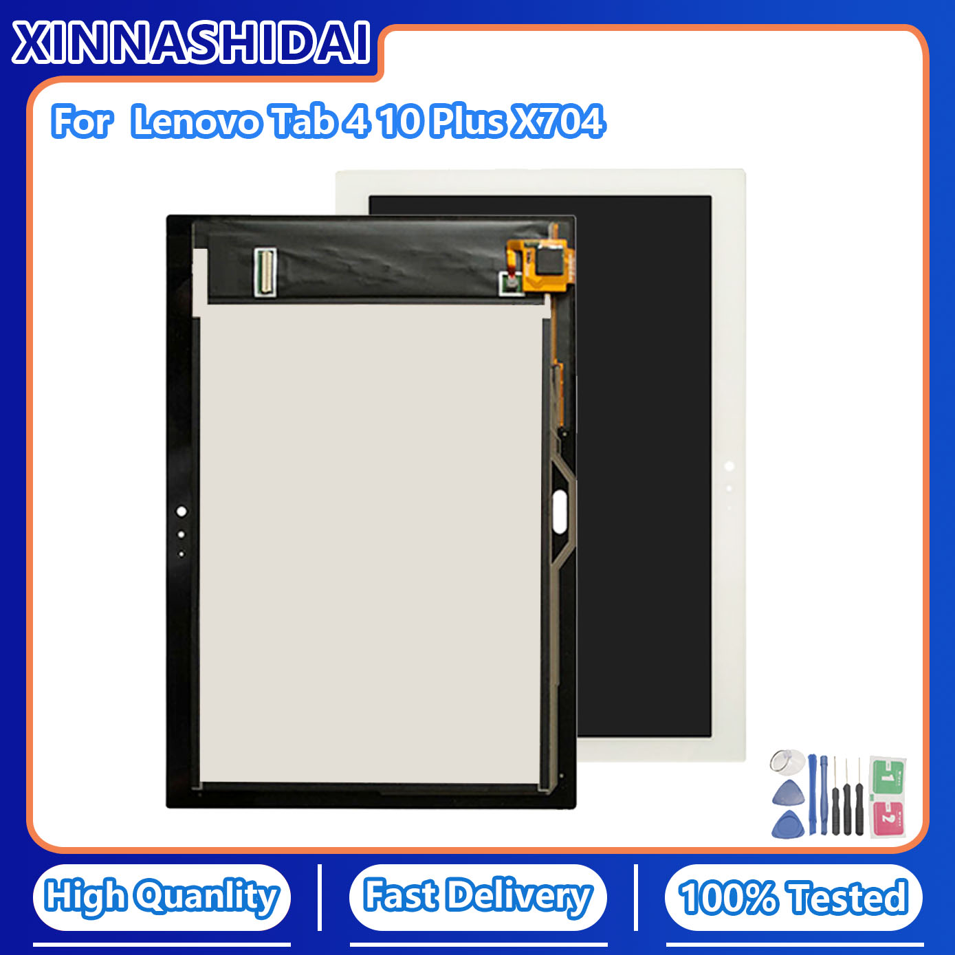 LCD dla Lenovo Tab 4 10 Plus TB-X704 TB-X704L TB X704 Tab4-x704 wyświetlacz LCD ekran dotykowy szkło Digitizer zgromadzenie