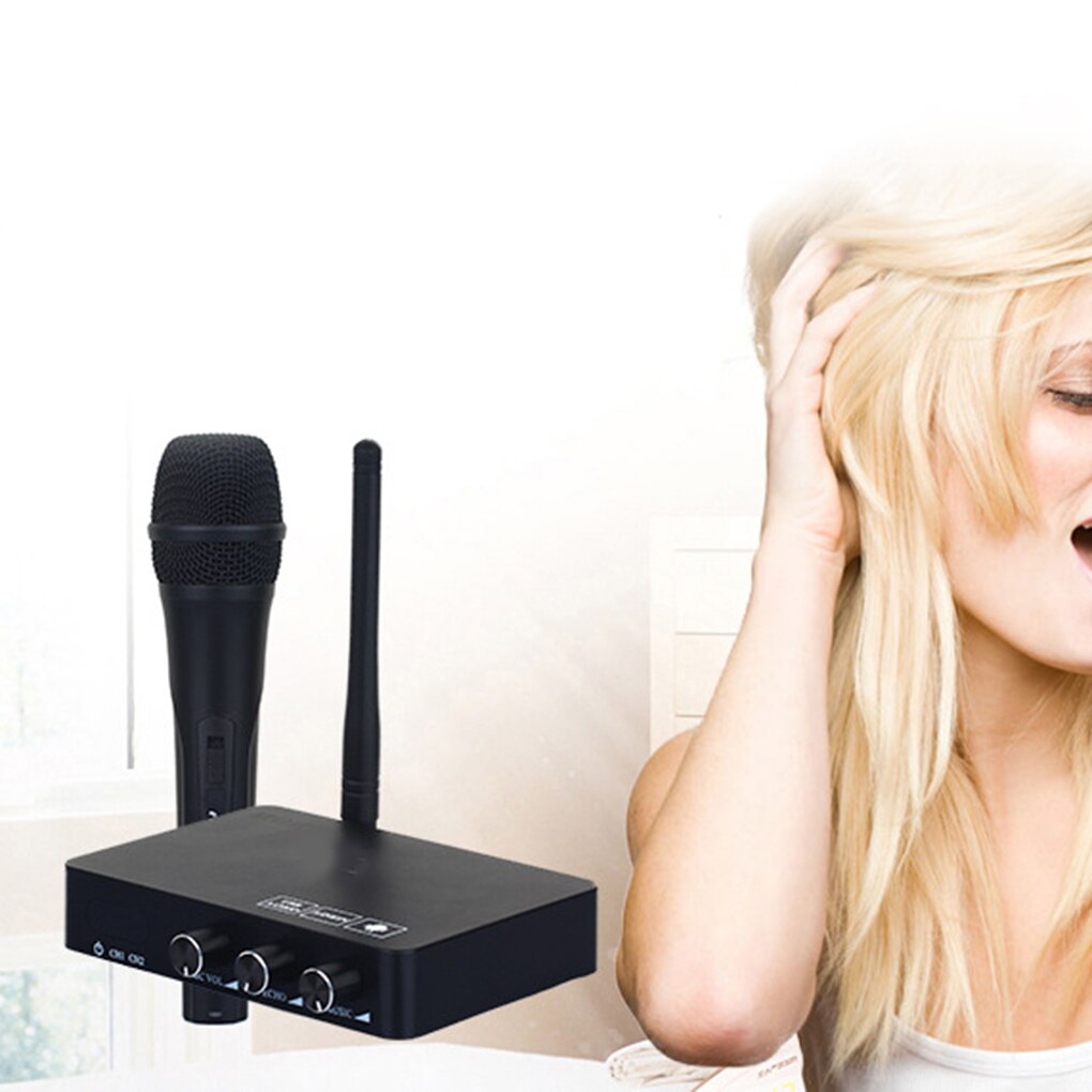 K2 Draadloze Mini Familie Thuis Karaoke Echo Systeem Handheld Zingen Machine Doos Microfoon Karaoke Speler