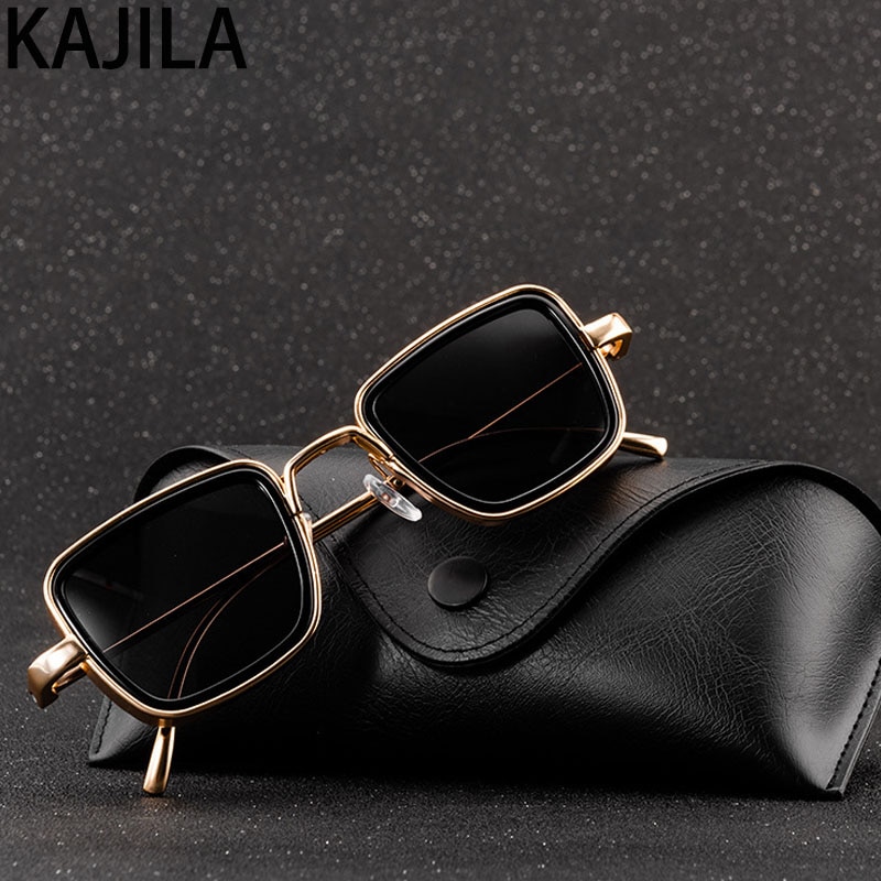 Vintage steampunk solbriller menn retro metall firkantede briller trendy merke solbriller solbriller for kvinner lunette de soleil