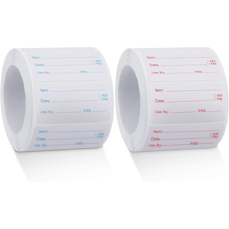 Removable Food Labels Food Canning Labels Removable Food Stickers for Home or Restaurant Canning Food Container 2 Pcs