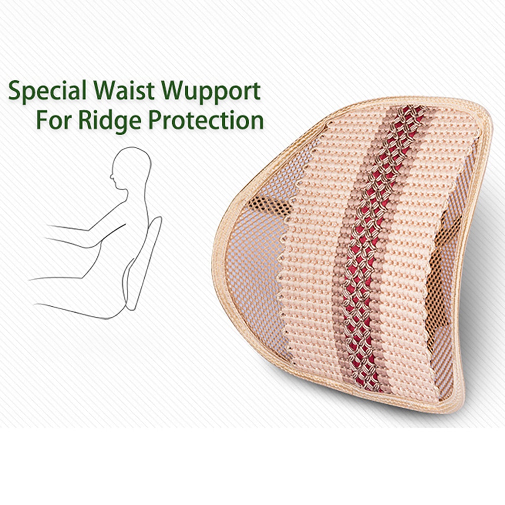 Lumbar Support with Double-Layer Mesh Back Support Cushion for Car Office Home Seat Office Chair Lumbar Back Support