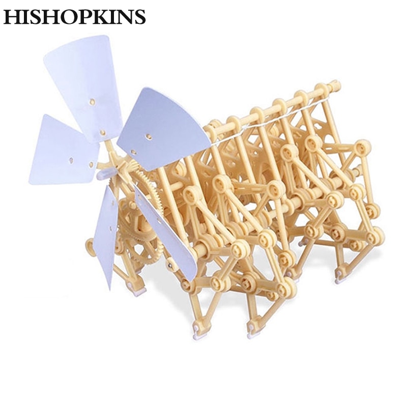 Fast Puzzle Walking DIY Strandbeest Assembly Powerful Model Wind Powered Walker Kits Robot Toys Children