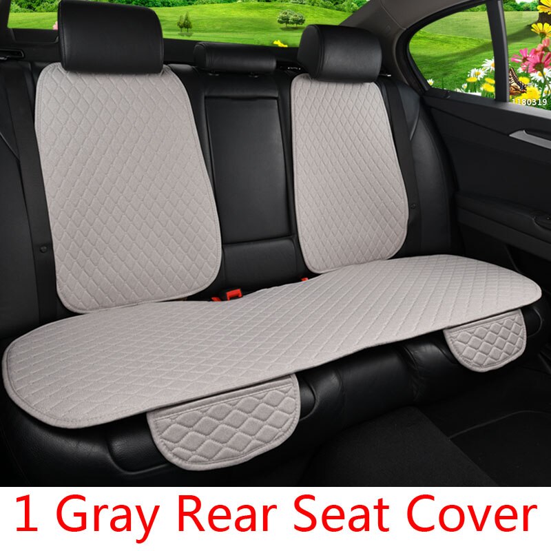 Car Seat Cover Protector Auto Flax Back Rear Backrest Seat Cushion Pad for Auto Automotive Interior Truck Suv or Van: 1 rear gray