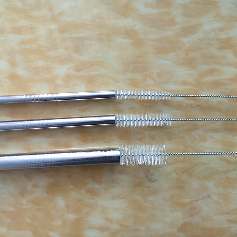 4/10/12 Teile/satz Stroh Reinigung Pinsel Edelstahl Nylon Weiches Haar Glas Rohr Reiniger Pinsel Strohhalm wiederverwendbar Flasche sauberen Pinsel Werkzeuge
