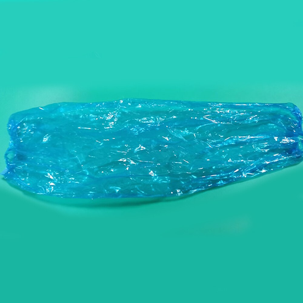100Pcs Disposable PE Plastic Arm Sleeves Covers Oil-proof Cleaning Protective Oversleeves Household Cleaning Accessories