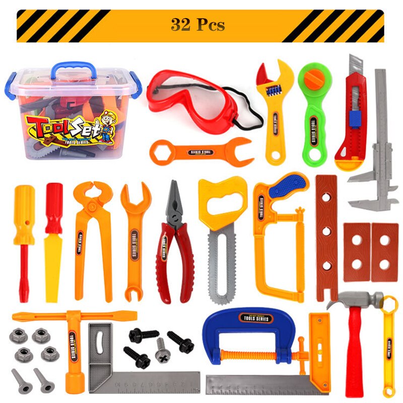 37 Diy Grensoverschrijdende Kinderen Simulatie Spel Huis Speelgoed Set Boor Helm Set Reparatie Tools Speelgoed Kleuterschool Onderwijs Levert