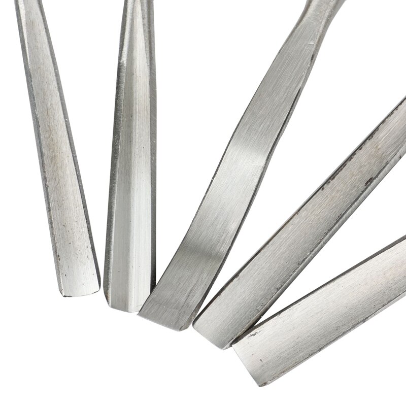 BMBY-12 Stuk Hout Beitel Tool Set-Tool Stalen Blad En Hoge Impact Houten Handvat, hout Beitel Platte Schop Staal Beitel