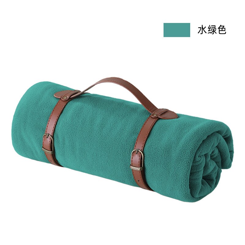 100*150cm Folding Thickened Yoga Warm Blanket Polar Fleece Microfiber Portable Yoga Mat Multifunction Portable Fitness Blanket: 6(no straps)
