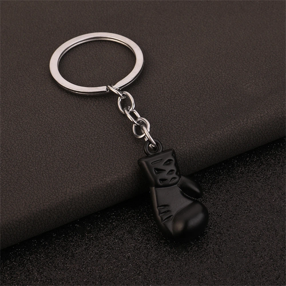 Metall Boxhandschuhe Schlüsselanhänger Sport 3D Fitness Boxen Schlüsselanhänger für Männer Rucksack Anhänger Auto Schmuckstück Kampf Verein Spiel: Lila