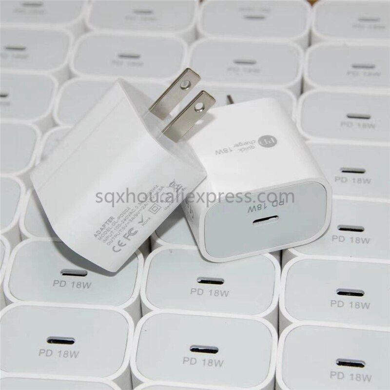 20 stück uk/us /eu 18w pd  qc 3.0 schnellladegerät für apple iphone 13, 12, 11 pro, ipad mini, samsung  s20 ultra und note schnellladeadapter: Uns stecker