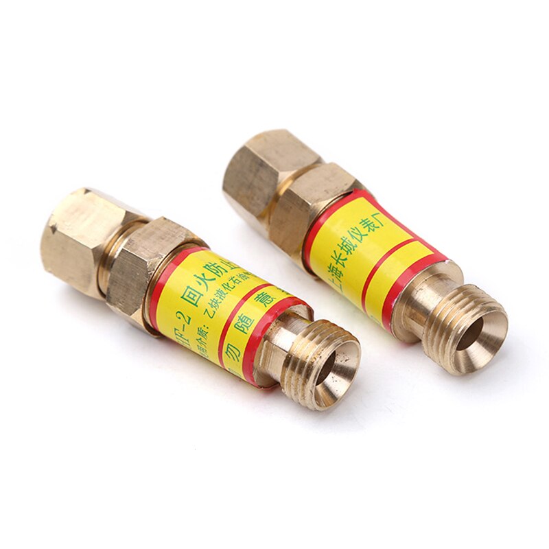 Oxygen Acetylene Check Valves Flash Back Arrestor for Pressures Reducer Cutting Torch