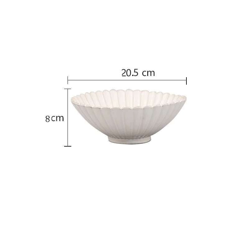 Kiln Changing Japanese Dinner Plates Ceramic White Glaze Tableware Set Western Steak Dish Salad Bowl Spoon Home Hotel Dinnerware: Coffee