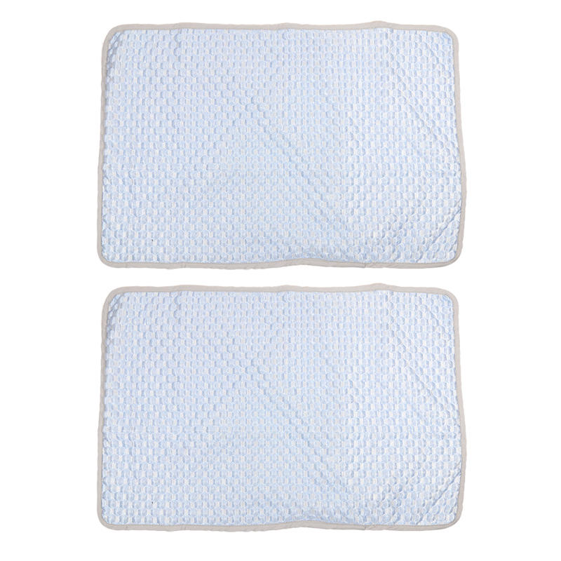 Sommer kølende pudebetræk sæt  of 2 issilkebetræk 45 x 67cm køligt med aircondition vaskbart ingen pude inkluderet: Sort