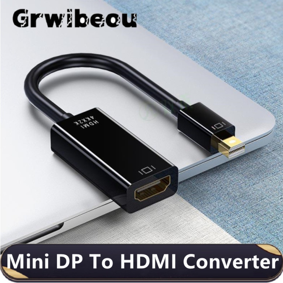 Cable adaptador Mini DisplayPort a HDMI 4K/1080P Mini DP macho a HDMI hembra Thunderbolt 2 a convertidor HDMI para MacBook Air/Pro